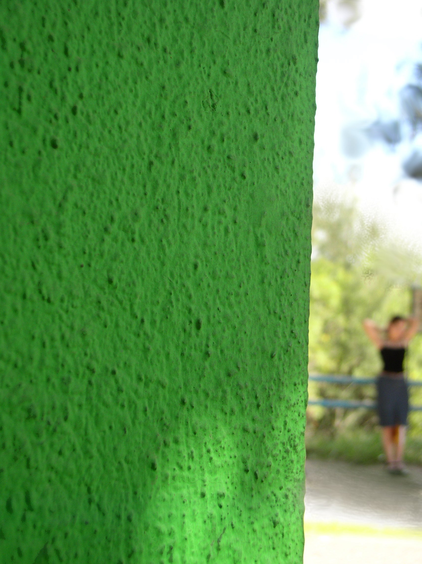 far away green portrait